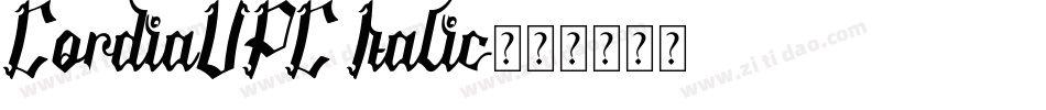 CordiaUPC Italic字体转换